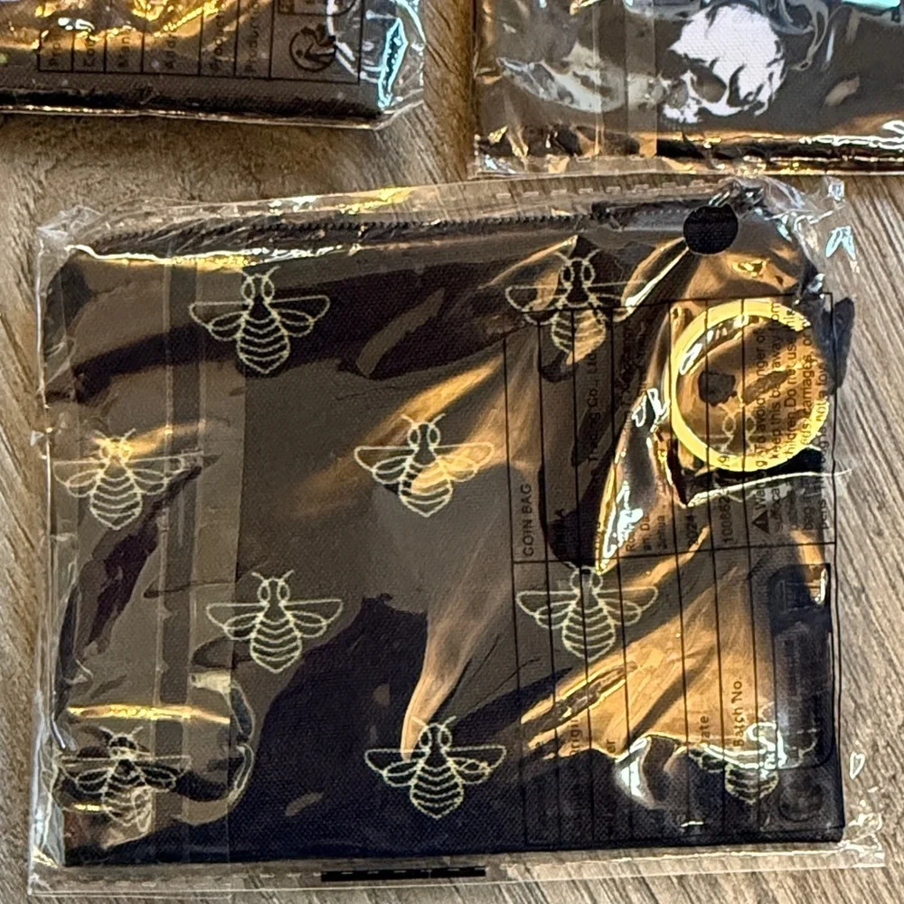 Set of 3 small zipper pouches goth nwt